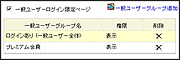 一覧ユーザーグループ