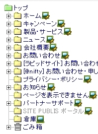 ページツリー