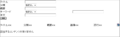 新規コンテンツの追加